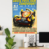 Grand Prix Zandvoort Formula One Car Race Poster (Thuiskantoor)
