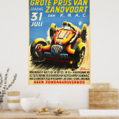 Grand Prix Zandvoort Formula One Car Race Poster (Keuken)