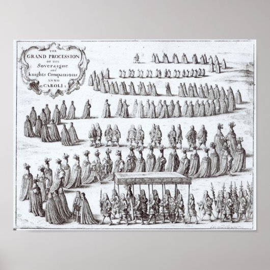 Grand Procession de Sovereign and the Knachten Poster (Voorkant)