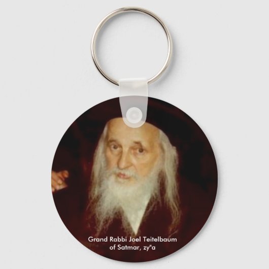 Grand Rabbi Joel Teitelbaum van Satmar Sleutelhanger (Voorkant)
