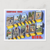 Grand Rapids,  brieven van Minnesota Briefkaart (Voorkant)