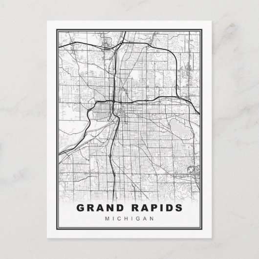 Grand Rapids Kaart (Voorkant)