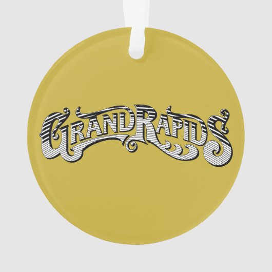 Grand Rapids Kerstornament Ornament (achterkant)