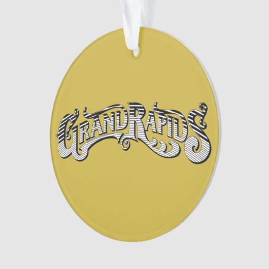 Grand Rapids Kerstornament Ornament (voorkant)
