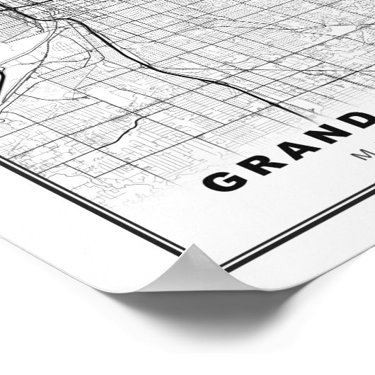 Grand Rapids Map Poster (Hoek)