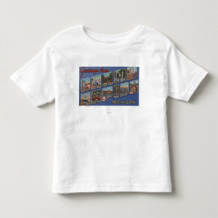 Grand Rapids - Michigan - Grote letterscènes 2 Kinder Shirts