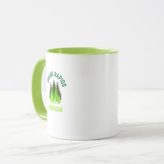 Grand Rapids Michigan Hometown Coffee Mok (Voorkant links)