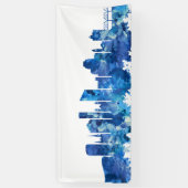 Grand Rapids Michigan Skyline Blue Spandoek (Verticaal)
