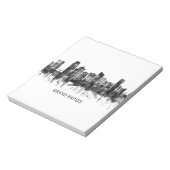 Grand Rapids Michigan Skyline BW Notitieblok (Linkerzijde)