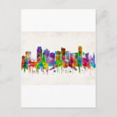 Grand Rapids Michigan Skyline Feestdagenkaart (Voorkant)