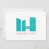 Grand Rapids Skyline dank je wel kaart (Voorkant)