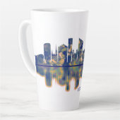 Grand Rapids Skyline Latte Mok (Linkerhoek)
