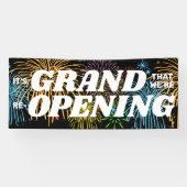 Grand Re-Opening Welkom Terug Weergave Spandoek (Horizontaal)