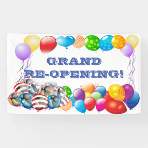 Grand ReOpening douane Vinyl Banner 3' x 5' Banner