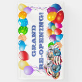 Grand ReOpening douane Vinyl Banner 3' x 5' Banner (Verticaal)