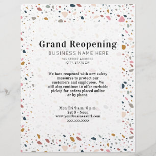 Grand Reopening Genereric Business Terrazzo Flyer