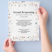 Grand Reopening Genereric Business Terrazzo Flyer (Hand)