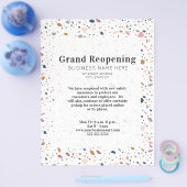 Grand Reopening Genereric Business Terrazzo Flyer (Enkel)