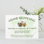 GRAND REOPENING Pub Reunion  MINT Kaart (Staand voorkant)