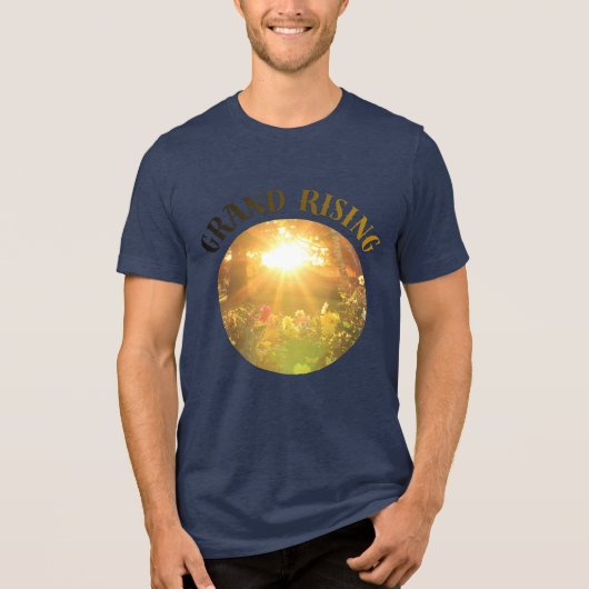 Grand Rising Bella+Canvas Tri-blend T-Shirt (Voorkant)