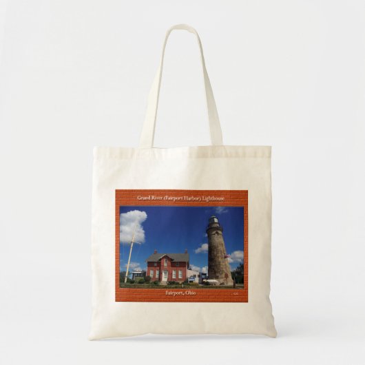 Grand River Lighthouse canvas tas (Voorkant)