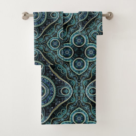Grand Royal Julian Fractal Mandala Pattern Bad Handdoek (Insitu)