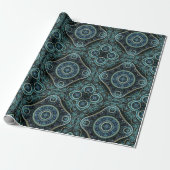 Grand Royal Julian Fractal Mandala Pattern Cadeaupapier (Uitgerold)