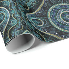 Grand Royal Julian Fractal Mandala Pattern Cadeaupapier
