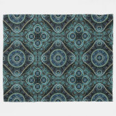 Grand Royal Julian Fractal Mandala Pattern Fleece Deken (Voorkant (Horizontaal))