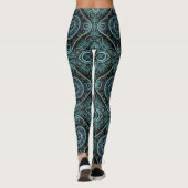 Grand Royal Julian Fractal Mandala Pattern Leggings (Achterkant)