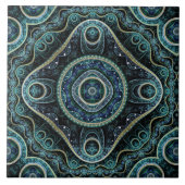 Grand Royal Julian Fractal Mandala Pattern Tegeltje (Voorkant)