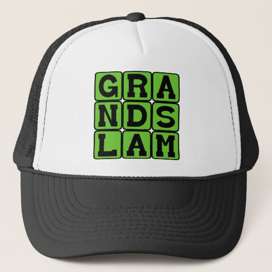 Grand Slam, honkbal home run Trucker Pet (Voorkant)