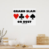 Grand Slam of Bust (Bridge Card Suits) Poster (Keuken)