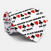 Grand Slam of Bust (Bridge Card Suits) Stropdas (Opgerold)