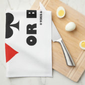 Grand Slam of Bust (Bridge Card Suits) Theedoek (Quarter Fold)