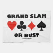 Grand Slam of Bust (Bridge Card Suits) Theedoek (Horizontaal)