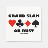 Grand Slam of Bust (Bridge Vier Kaart Suits) Servet (Voorkant)