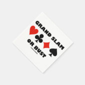 Grand Slam of Bust (Bridge Vier Kaart Suits) Servet (Hoek)