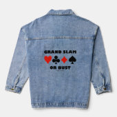 Grand Slam of Bust Bridge, vier kaarteenheden Denim Jacket (Achterkant)