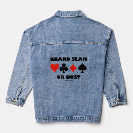 Grand Slam of Bust Bridge, vier kaarteenheden Denim Jacket (Achterkant)