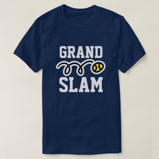 Grand Slam t-shirt voor spelers en ventilatoren (Design voorkant)