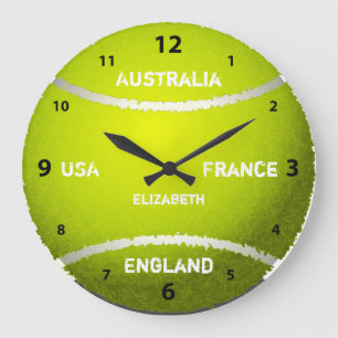 Grand Slam Tennis Ball Clock Grote Klok