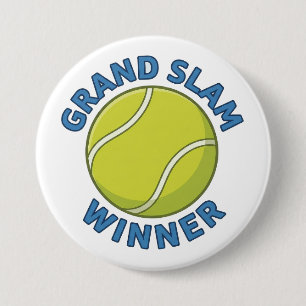 Grand Slam Winnaar Tennis Bal Sport Kampioen Ronde Button 7,6 Cm