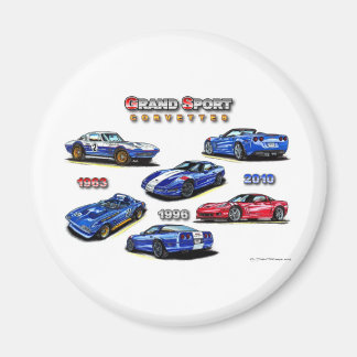 Grand Sport Corvettes 1963, 1996, 2010 Magneet