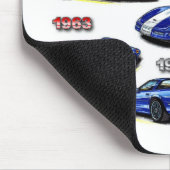 Grand Sport Corvettes 1963, 1996, 2010 Muismat (Hoek)