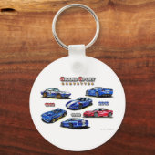 Grand Sport Corvettes 1963, 1996, 2010 Sleutelhanger (Voorkant)