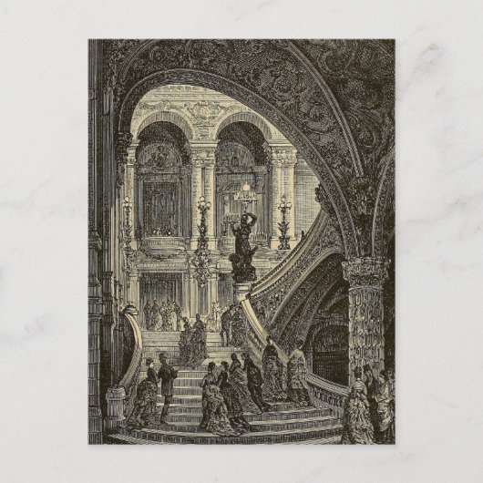 Grand stair hoesje Paris Opera House 1877 Briefkaart (Voorkant)