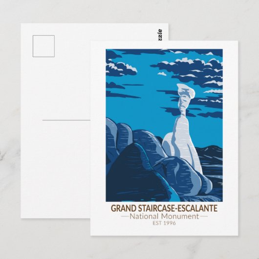 Grand Staircase Escalante Nationaal Monument Utah Briefkaart (Voorkant / Achterkant)