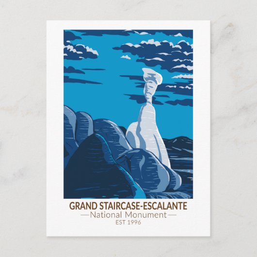 Grand Staircase Escalante Nationaal Monument Utah Briefkaart (Voorkant)