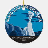 Grand Staircase Escalante Nationaal Monument Utah Keramisch Ornament (Achterkant)